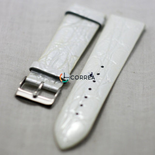 Ремінець з телячої шкіри Bandco білий RBW-008